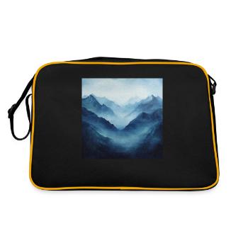 Poster Canvas Mountain 7 - Retro Tasche - Schwarz/Gold - Hinten