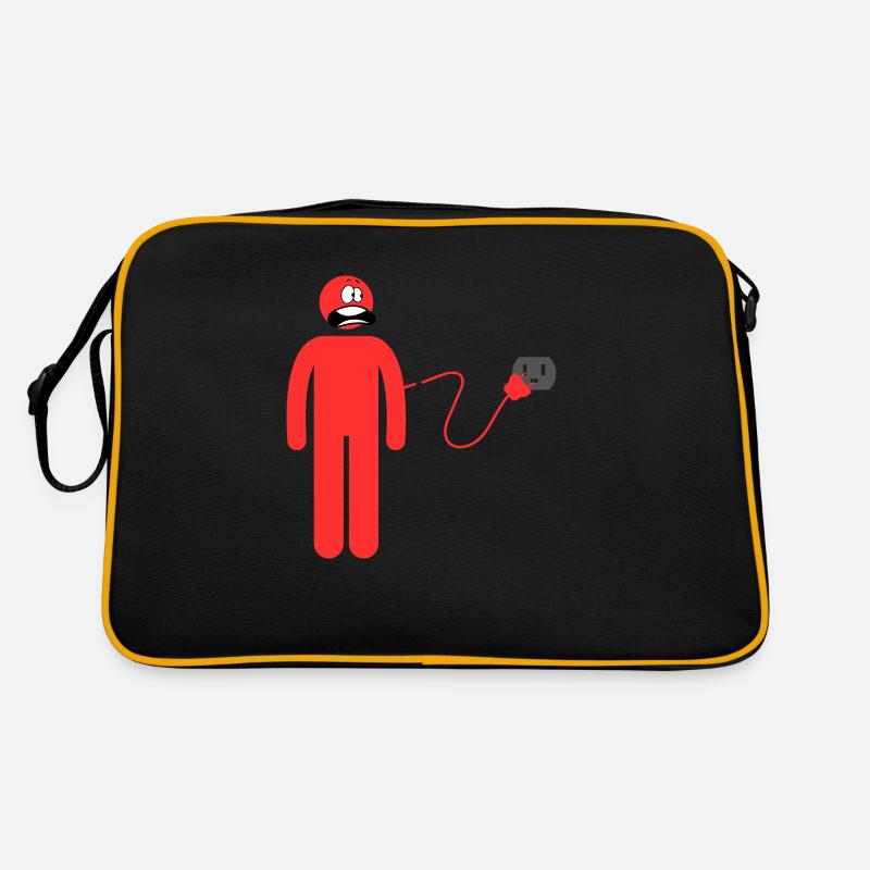 Personne fatiguée et déconnectée Sac Retro