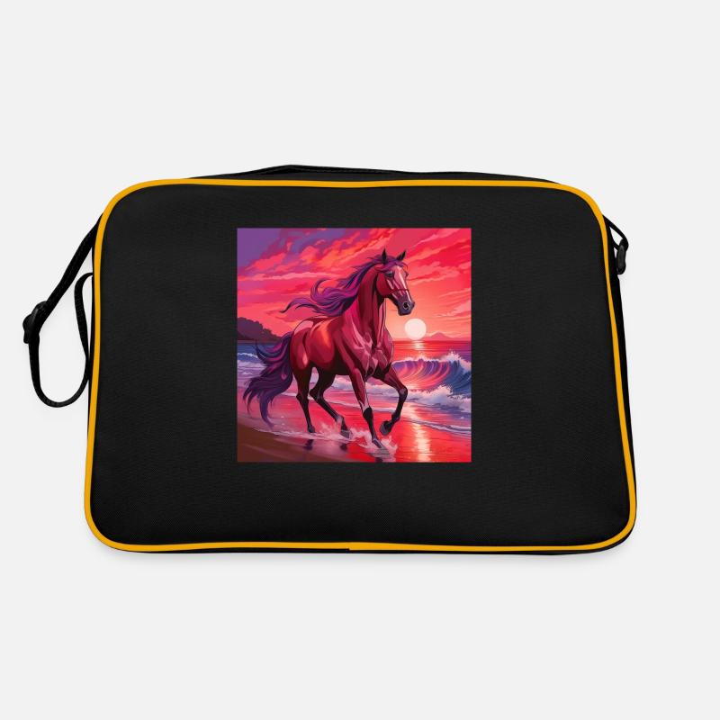 Pferdekunst Retro Tasche