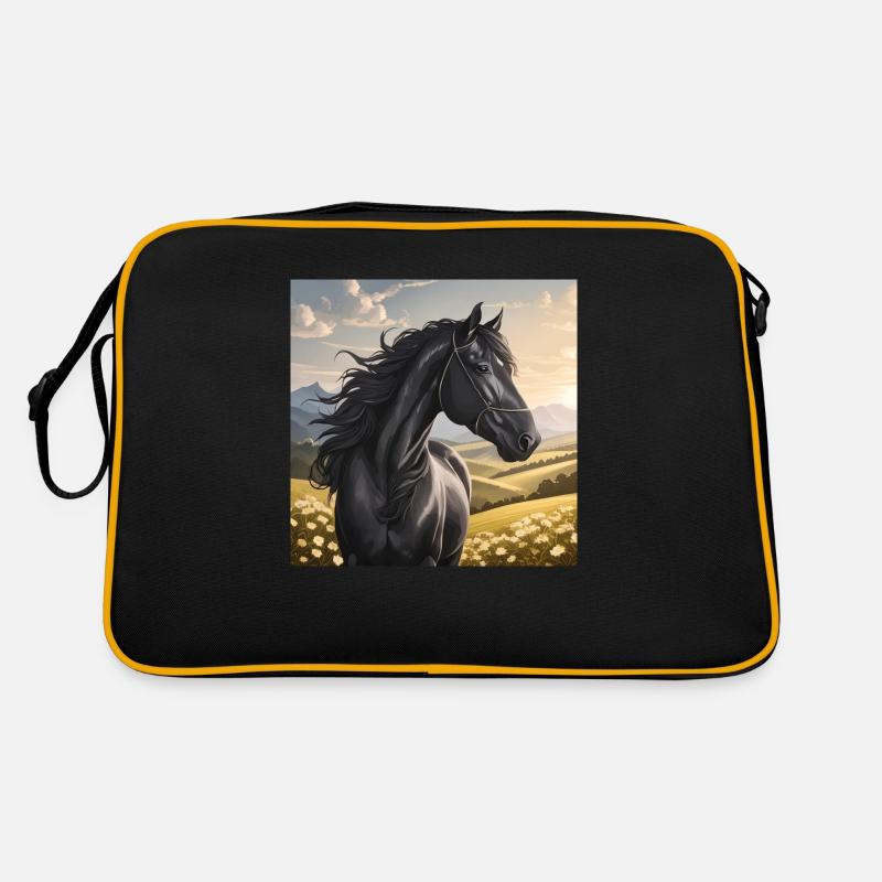 Pferdekunst Retro Tasche