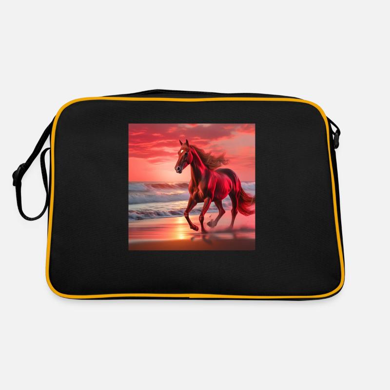 Pferdekunst Retro Tasche