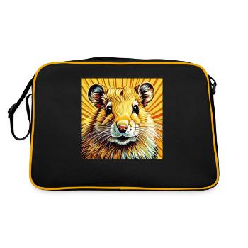 Hamster doré - Sac Retro - noir/or - Dos