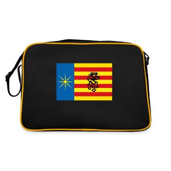 Drapeau du Salento avec chaman - Sac Retro - noir/or - Dos