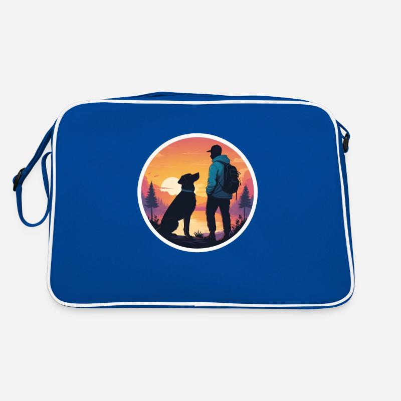 Compagnons au coucher du soleil Sac Retro