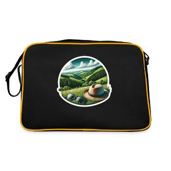 Sauerland love of home - Retro Bag - black/gold - Back