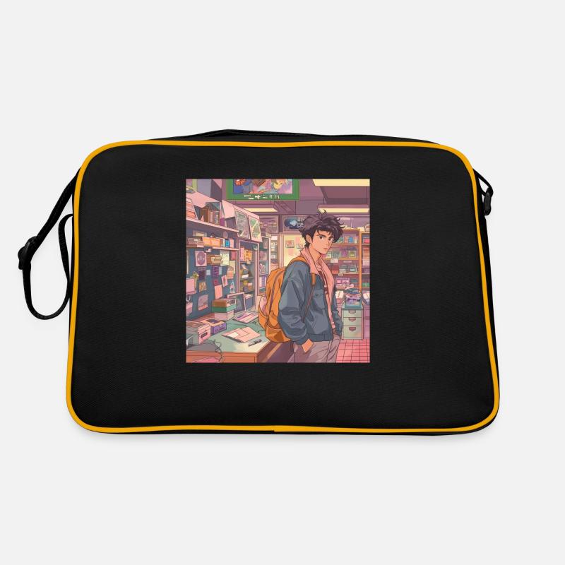 Années 80 Anime Guy Calmant Impression de mode de haute qualité Sac Retro
