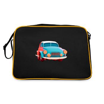 Old Abstract Car - Retro Bag - black/gold - Back