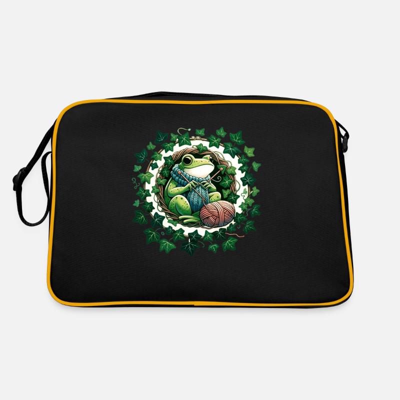 Strickfrosch Retro Tasche