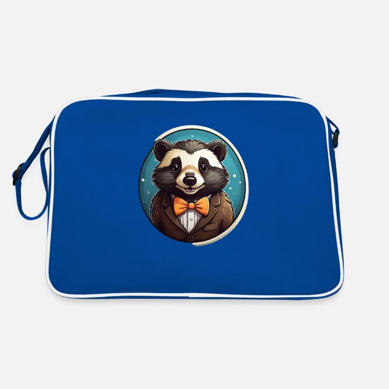Funny Panda Bear Retro Bag