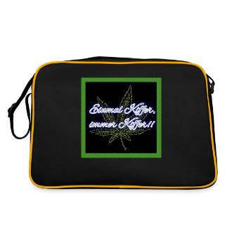 Stoner un jour, stoner toujours !! - Sac Retro - noir/or - Dos