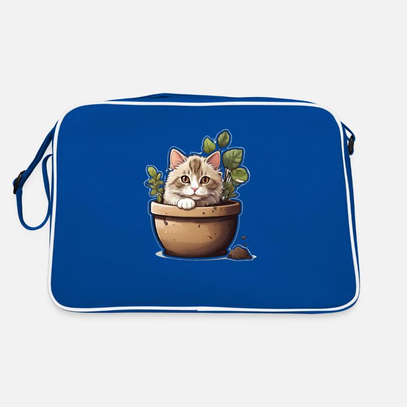 Fleur de chat mignonne Sac Retro
