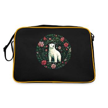 Polar Bear - Retro Bag - black/gold - Back