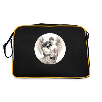 I've found my angel - Retro Bag - black/gold - Back