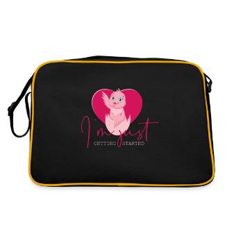 Chick - Je ne fais que commencer à dire drôle design - Sac Retro - noir/or - Dos