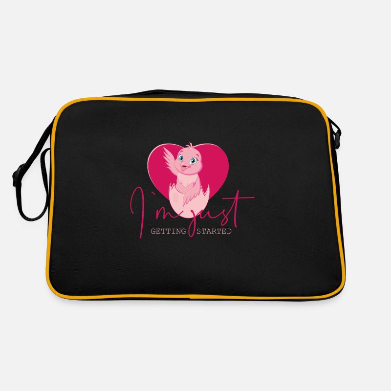 Chick - I'm Just Getting Started Funny Saying Design Retro Bag