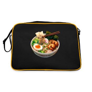 Gourmet Ramen - Japanese Noodle Bowl - Retro Bag - black/gold - Back