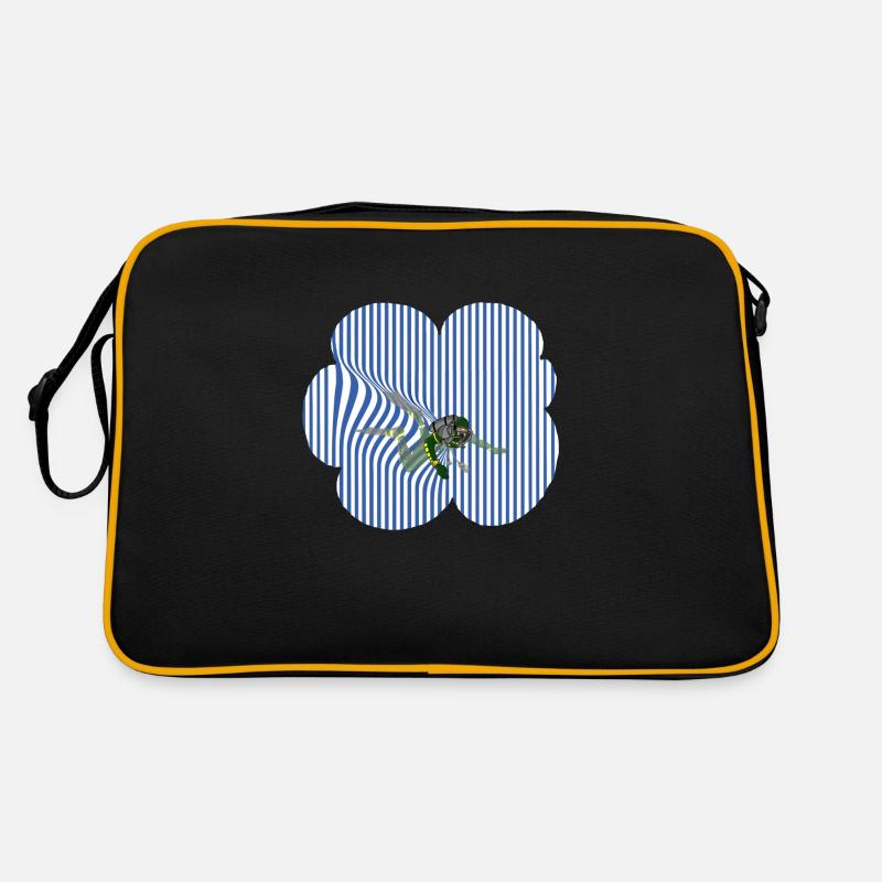 Diving Expert Hobby Sport Dive Scuba - Retro Tasche - Schwarz/Gold