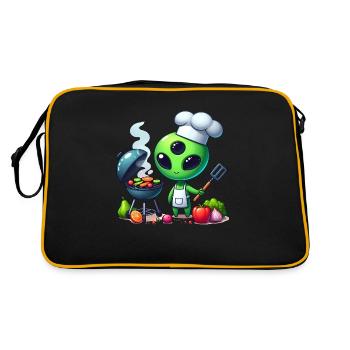 Alien Koch - Retro Bag - black/gold - Back