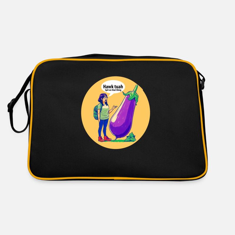 Spricht man mit Gemüse? Retro Tasche