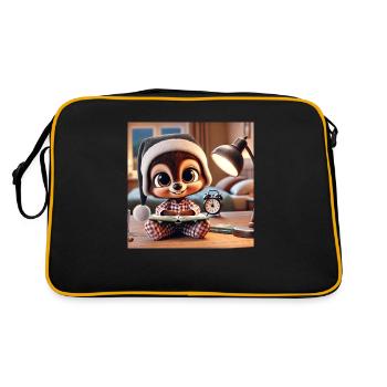 Dormir avec son doudou - Sac Retro - noir/or - Dos