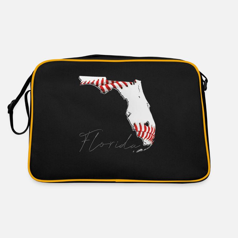 Real Baseball in Florida State Map FL Retro Bag