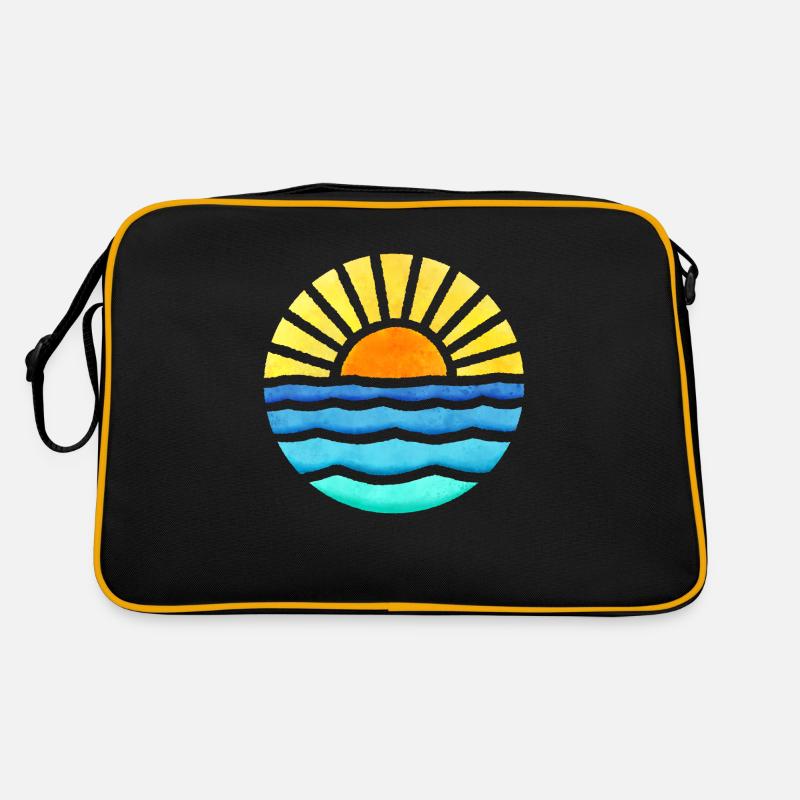 Coucher de soleil rétro Sac Retro