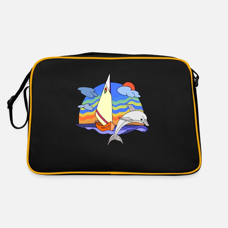 Segelboot Retro Tasche