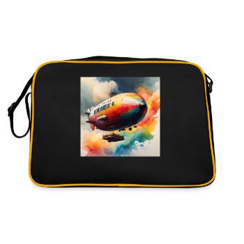 Zeppelin coloured - Retro Bag - black/gold - Back