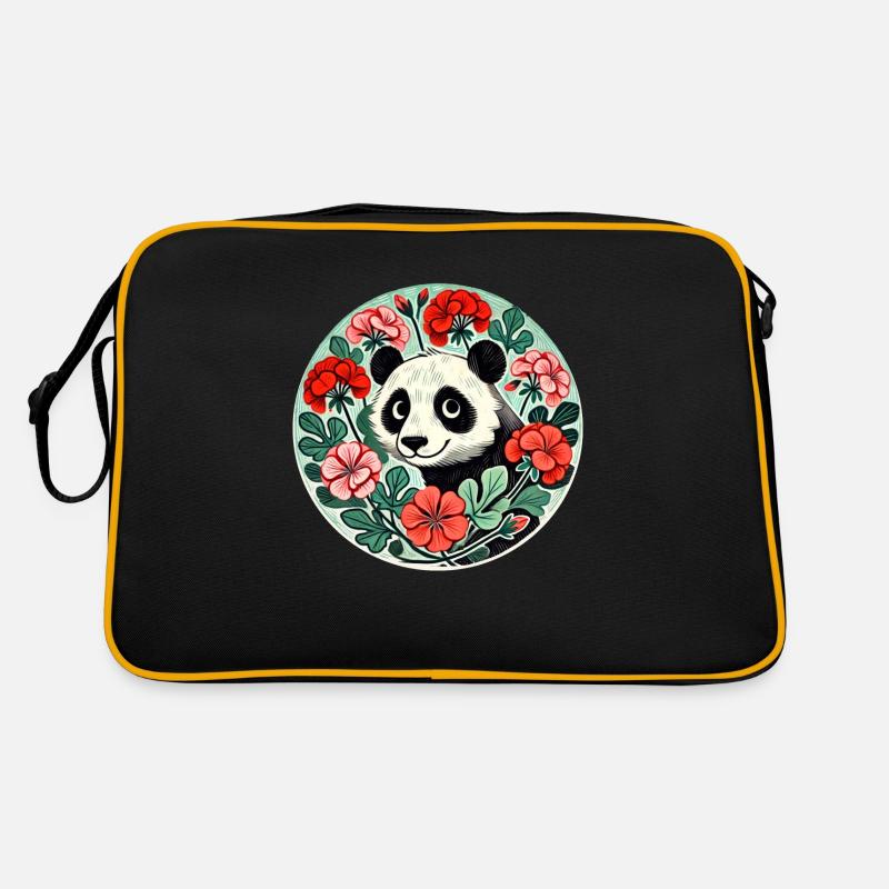 Géraniums pandas Sac Retro