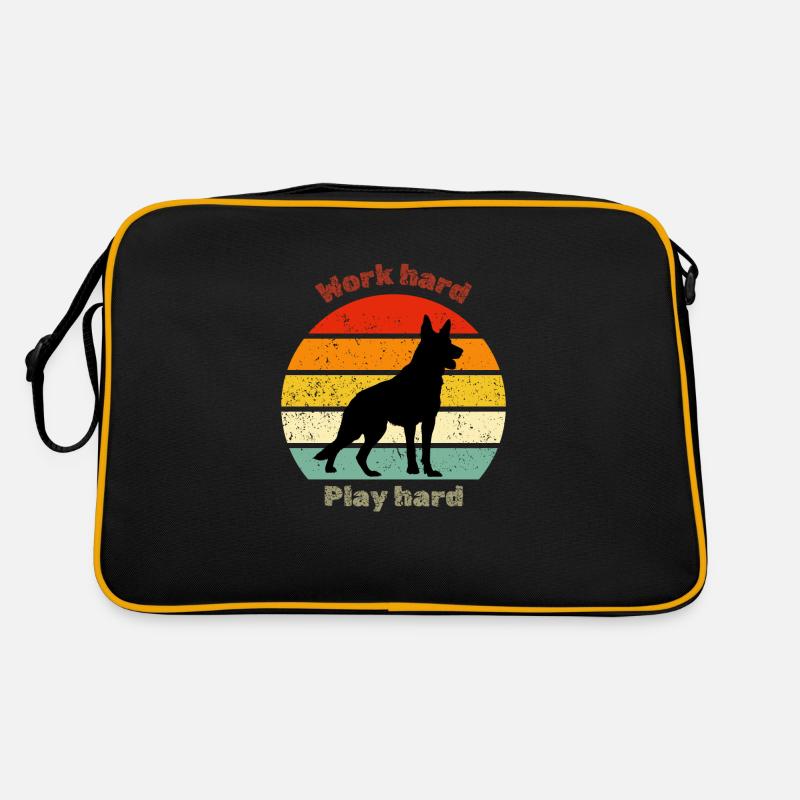Retro German Shepherd Retro Tasche