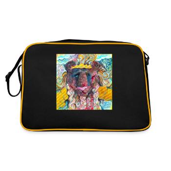 Lion guerrier - Sac Retro - noir/or - Dos