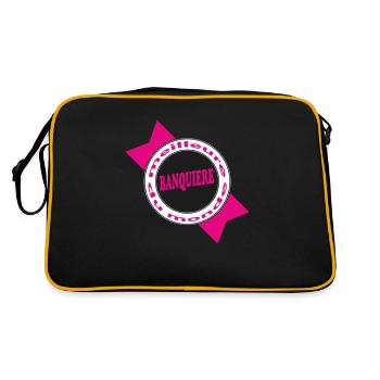 Meilleure BANQUIERE - Sac Retro - noir/or - Dos