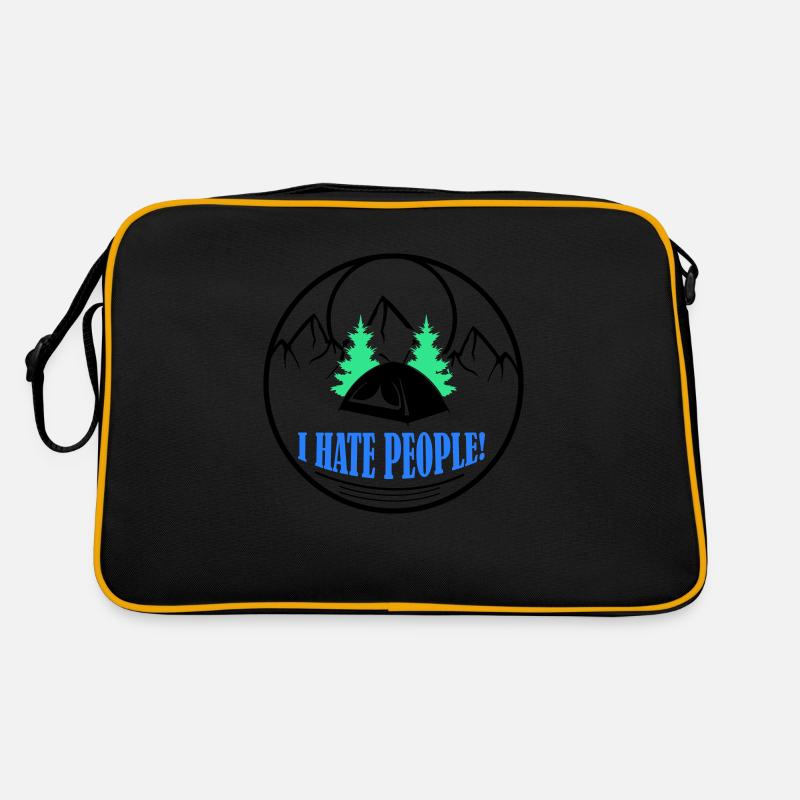 i hate people Retro Tasche