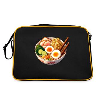 Ramen Bol - Saveur Japonaise - Sac Retro - noir/or - Dos