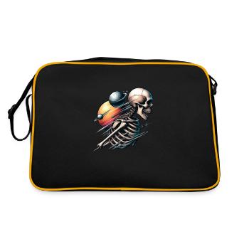 Cosmic Skeleton,Mystical Journey - Retro Bag - black/gold - Back