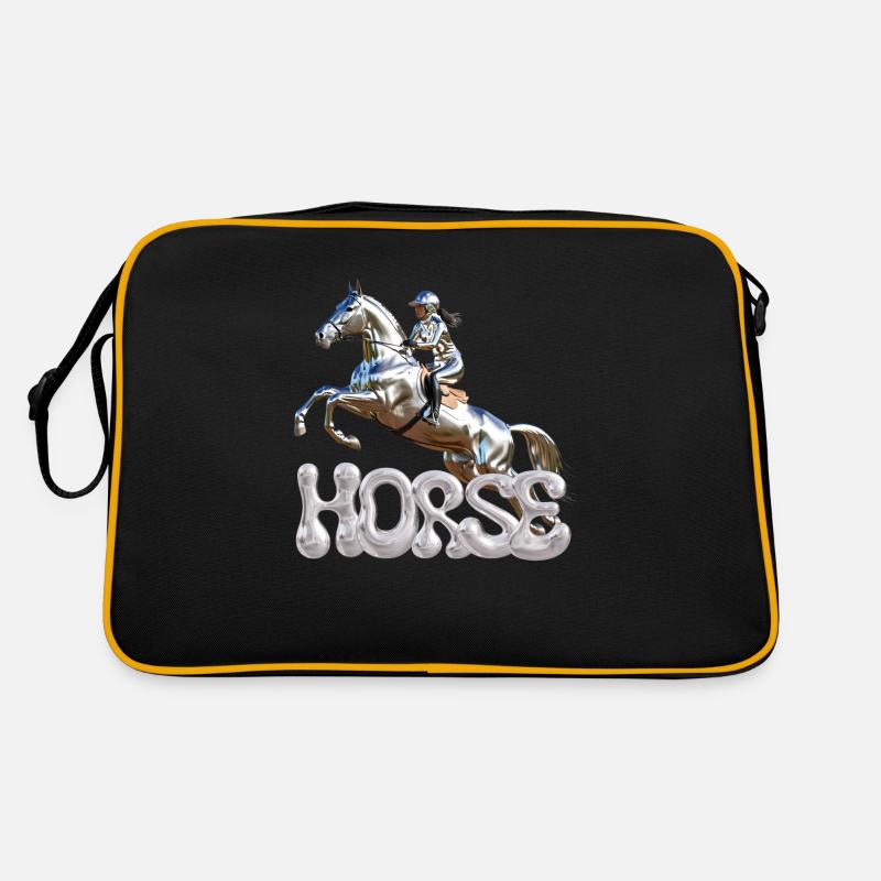 Springreiterin Chrom 1 Retro Tasche