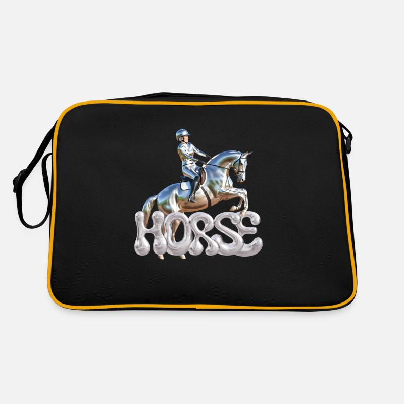 Springreiterin Chrom 2 Retro Tasche