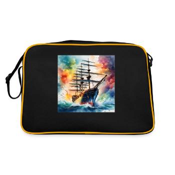 Voilier - Sac Retro - noir/or - Dos