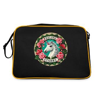 Se sentir poignardé - Sac Retro - noir/or - Dos