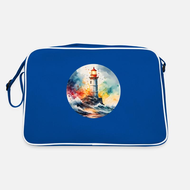Lighthouse Round Batch Retro Bag