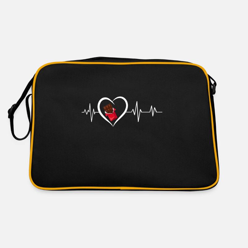 battement de cœur tablette de chocolat Sac Retro