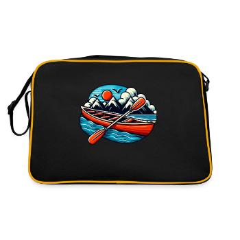 Conoe-Kayak - Sac Retro - noir/or - Dos