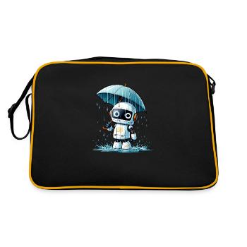 Bot Under the Puie with Umbrella - Retro Bag - black/gold - Back