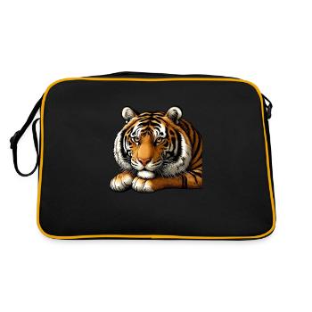 Big Cat Tiger: Master of the Jungle! - Retro Bag - black/gold - Back