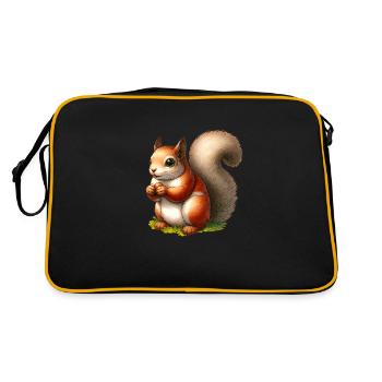 Red Squirrel - Retro Bag - black/gold - Back