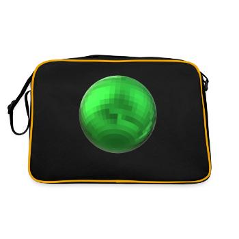 Sphère verte - Sac Retro - noir/or - Dos
