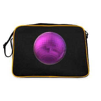 sphère violette - Sac Retro - noir/or - Dos