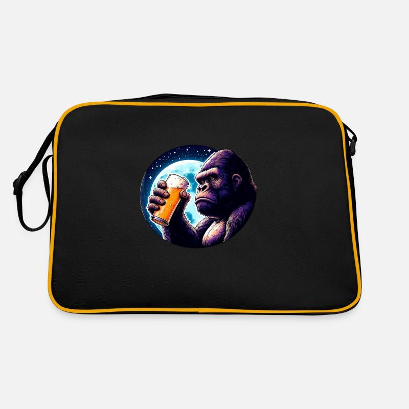 Big Beer Lover Monkey Retro Bag