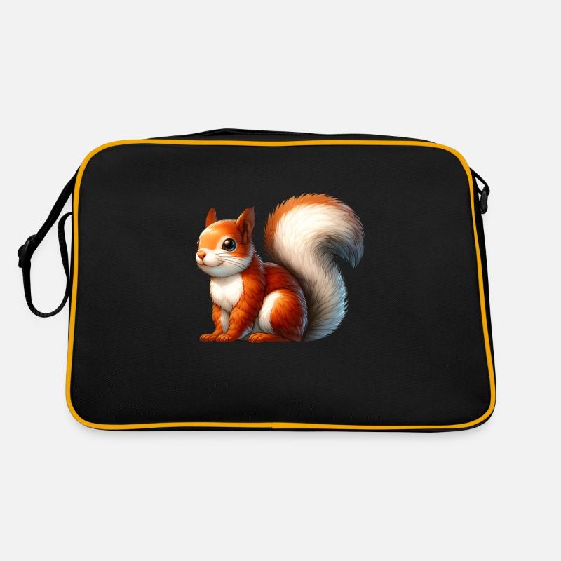 Tierisches Eichhörnchen Retro Tasche