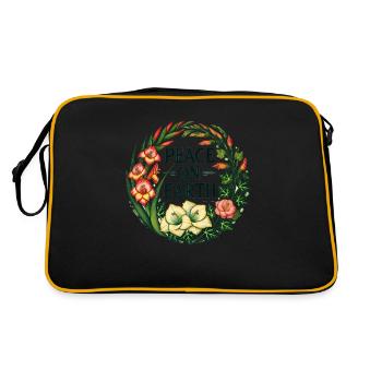 Paix sur Terre - Sac Retro - noir/or - Dos